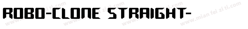 Robo-Clone Straight字体转换